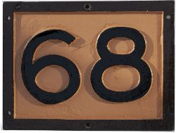 London & South Western Railway cast iron bridgeplate 68 face restored,