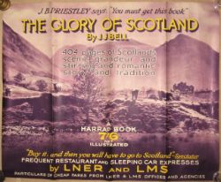 LMS Quad Royal Poster. THE GLORY OF SCOTLAND. Measures 50in x 40in.