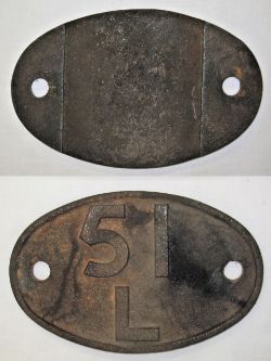 Shedplate 51L Thornaby 1958-1973. Lightly face cleaned.