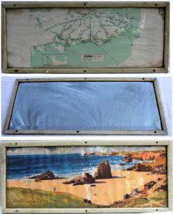 Framed & Glazed Carriage Prints. THE ATLANTIC COAST together with a SR(S) Carriage Map and a BR