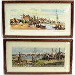 Framed & Glazed Carriage Prints. MALDON ESSEX by Henry Denham together with BRIGHTINSEA ESSEX by