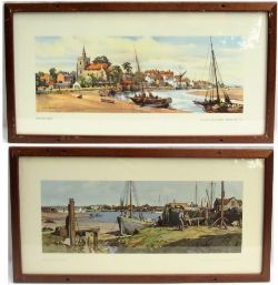 Framed & Glazed Carriage Prints. MALDON ESSEX by Henry Denham together with BRIGHTINSEA ESSEX by