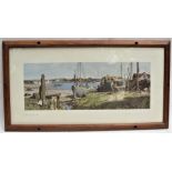 Framed & Glazed Carriage Print. BRIGHTLINGSEA by Leonard Squirrell.