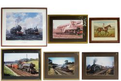 A lot containing 6 x framed & glazed pictures ready to display. See illustration.