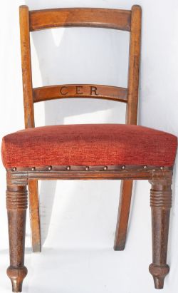 GER Waiting Room Chair. Re upholstered in good condition.