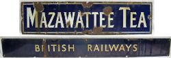 BR(E) Quad Royal Poster Board Header. BRITISH RAILWAYS with crease measuring 50 x 5.75 in together