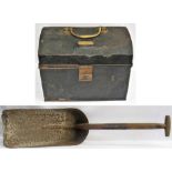 Drivers Snap or Lunch Box. Brass owners plate, WA BOND. Measures 13 in x 8.5 in together with a