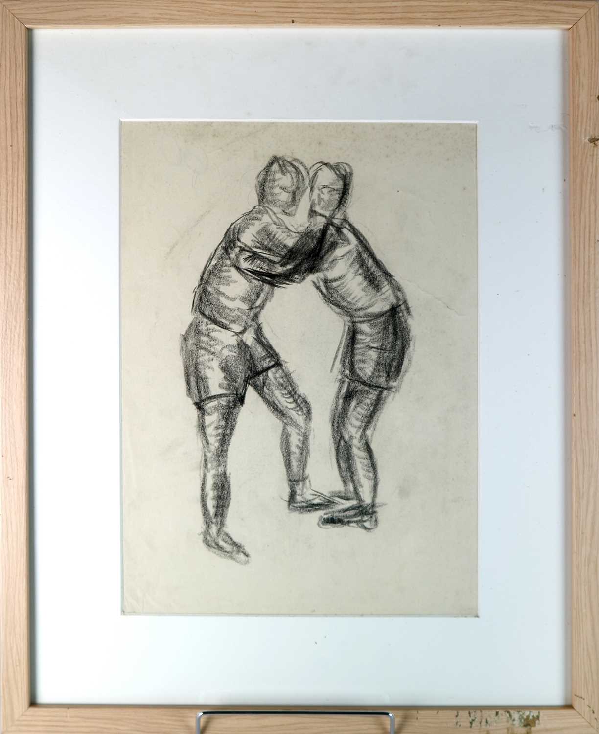 David James Carr (British 1944-2009) Boys Fighting - Image 2 of 4