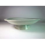 Tseng Min-Nan (Taiwanese Contemporary) Porcelain Footed Dish