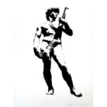 Blek le Rat (French Contemporary) David with Kalashnikov