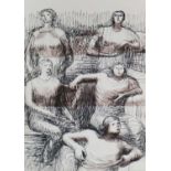 Henry Moore (1898-1986) Five Ladies Seated