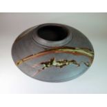 Tseng Min-Nan (Taiwanese Contemporary) Ovoid Stoneware Vase
