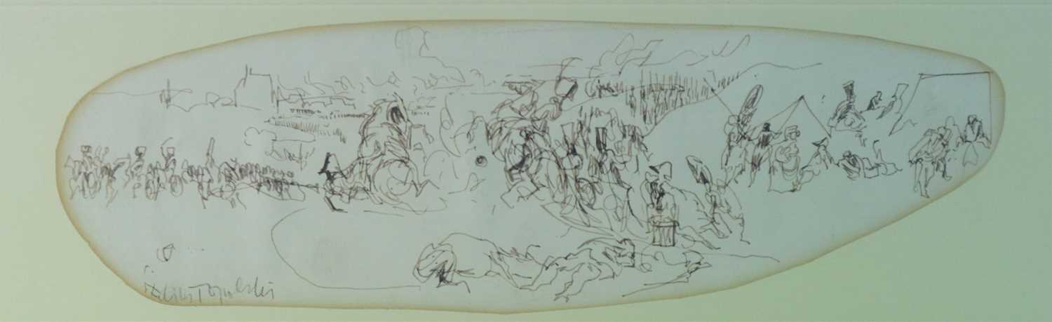 Felix Topolski (Polish-British 1907-1989) Sketch for War and Peace - Image 2 of 8