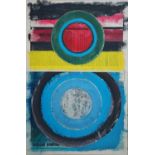 George Holt (British 1924-2005) Three Abstract Mixed Media Works Circular Forms