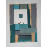 George Holt (British 1924-2005) Four Abstract Works with Square Forms