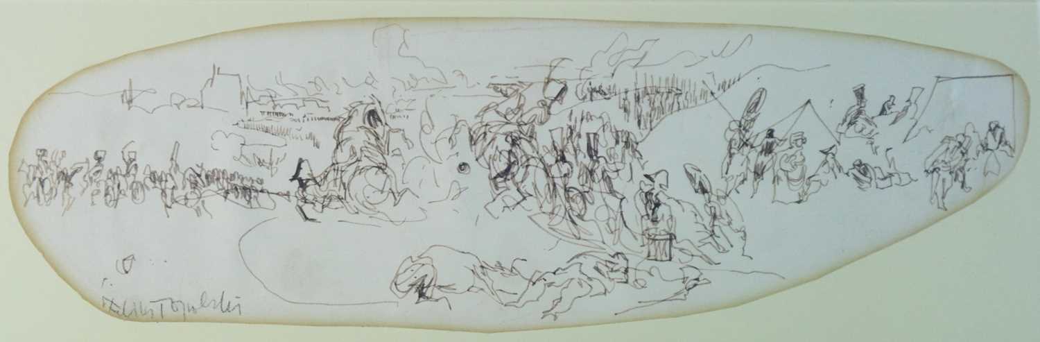 Felix Topolski (Polish-British 1907-1989) Sketch for War and Peace - Image 6 of 8