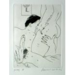 David Hockney (British Contemporary) An Erotic Etching