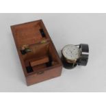 An Elliot anemometer in mahogany case.Condition report: Some surface scratches to the propeller