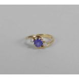 A tanzanite dress ring