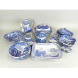 A quantity of Spode Italian and Blue Room Collection tableware20th centurytransfer-printed in