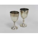 Two silver cups