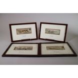 A pair of Stevengraphs, depicting horse racing, 'The Struggle' and 'The Finish', 4.5cm x 14.5cm;