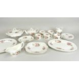 A large quantity of Coalport "Old Coalport" floral printed and painted porcelain tablewares, mid-