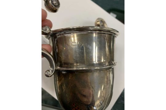 A silver trophy cup - Image 3 of 7