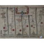 Two 17th century, or later, strip maps