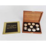 Birmingham Mint, a set of 'Queens of the British Isles' sterling medallions, in fitted wood case