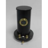 A Philip Harris Ltd, Birmingham mirror galvanometer, no. 19380, cylindrical black metal case,