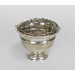 A small silver pedestal bowl