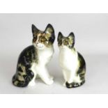 Two Jenny Winstanley Kensington models of cats with glass eyes, 22.5cm and 26cm high (2)Condition