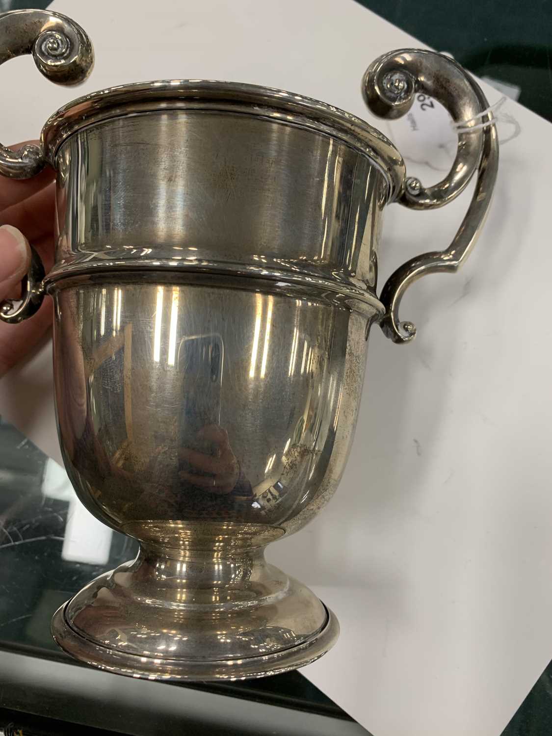 A silver trophy cup - Image 7 of 7