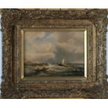 British School (19th-20th Century) Seascape oil on panel