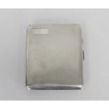 A silver cigarette case