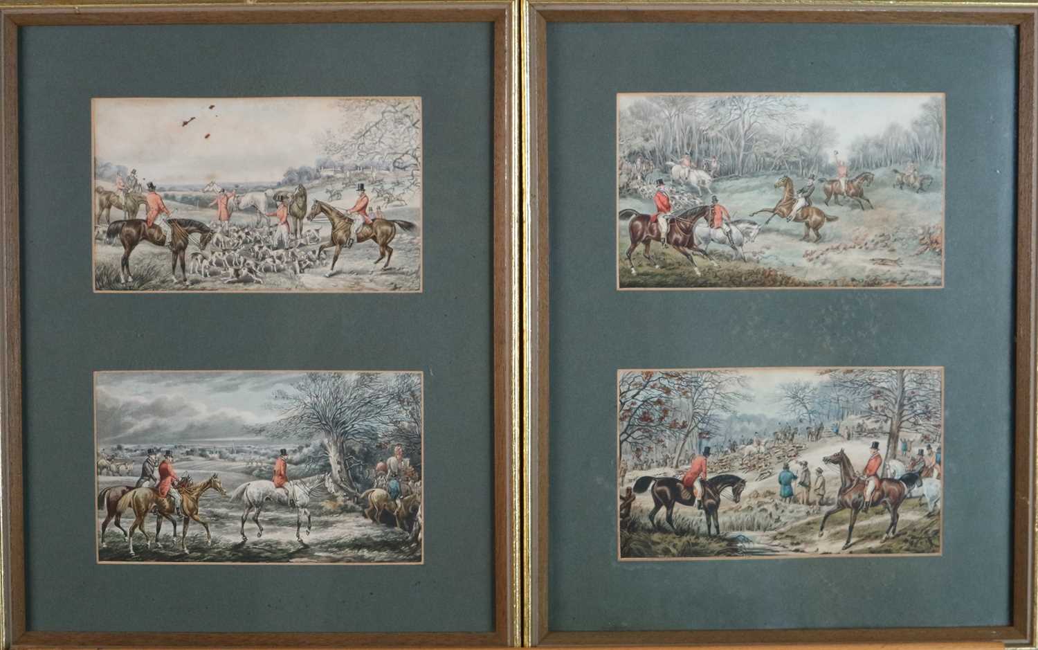 A set of 10, 19th century hunting aquatints - Image 3 of 4