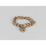 A 9ct gold hollow curb link bracelet