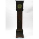 An 18th century 30-hour, oak longcase clock