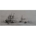 William Lionel Wyllie (1851-1931) Naval Engagement and further prints Etching