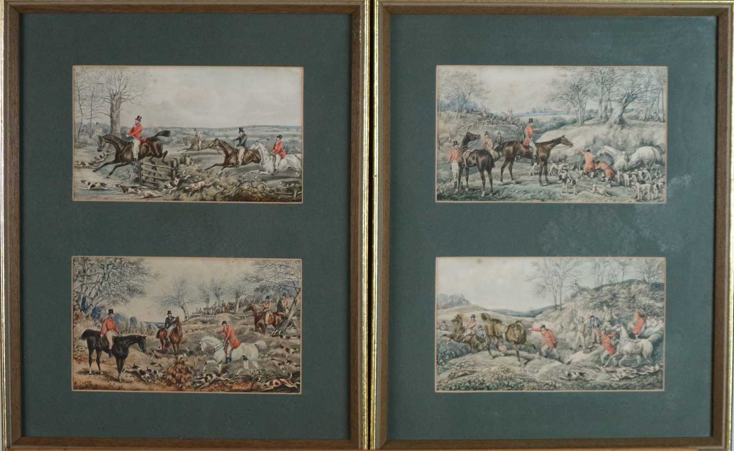 A set of 10, 19th century hunting aquatints - Image 2 of 4