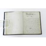 BRIDGNORTH MANUSCRIPT. Small 4to. Manuscript copy of the Bridgnorth and Wenlock parts of the