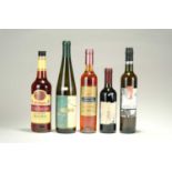 11 bottles of European table, dessert and fortified wine, various