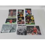 LIVERPOOL FC, signed photographs of Steven Gerrard and Jamie Carragher, Robbie Fowler, Paul Ince,