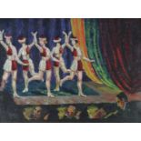 British School (20th Century), Dancers on Stage