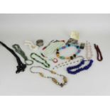 A collection of costume jewellery