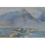 A.B. Townley (British School) Two Mountainous Landscape Watercolours