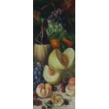 D Croxton (British School, 19th-20th Century) Still Life of Fruit