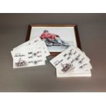 A collection of approximately 200 Royal Mint Motor Cycle covers