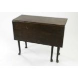 An 18th century mahogany single drop-leaf gateleg table, 92cm wideCondition report: Restorations,